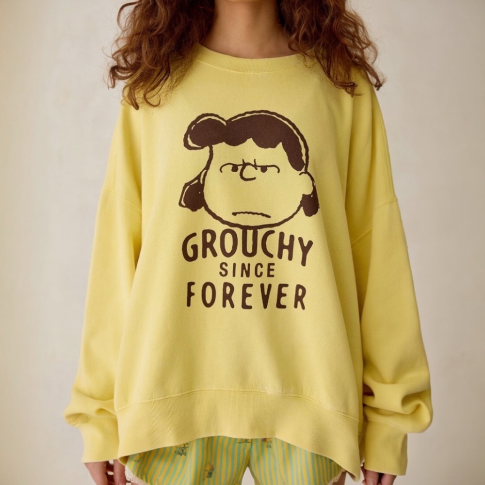Peanuts UO Exclusive Graphic Crew Neck Sweatshirt
